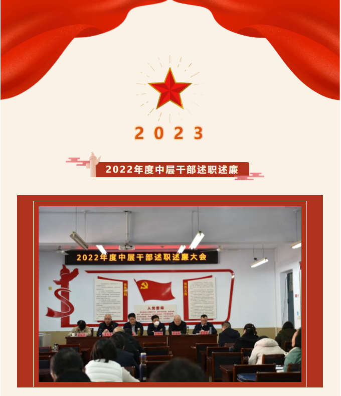 履職盡責述答卷，踔厲奮發(fā)啟新程—我校召開2022年度中層干部述職述廉大會